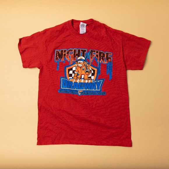 Night of Fire Muncie Dragway T-Shirt Racing Medium - Picture 1 of 3